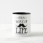 Mustache Way of Life マグカップ (中央)