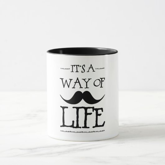 Mustache Way of Life マグカップ (中央)