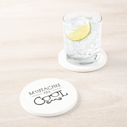 Mustaches Cool Glasses コースター (側面)