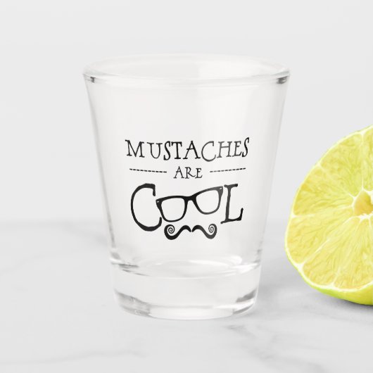 Mustaches Cool Glasses ショットグラス (正面)