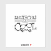 Mustaches Cool Glasses シール (シート)