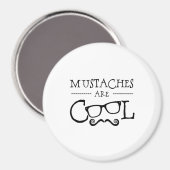 Mustaches Cool Glasses マグネット (正面/裏面)