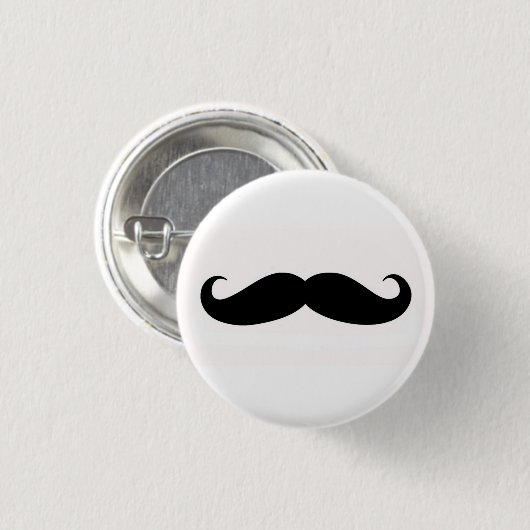 Mustachify Pin 缶バッジ (正面&裏面)