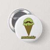 Mustachio 缶バッジ (正面&裏面)
