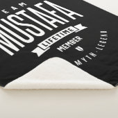 Mustafa名パーソナライズされた誕生日プレゼント シェルパブランケット (3/4)