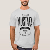 Mustafa名パーソナライズされた誕生日プレゼント Tシャツ (正面)