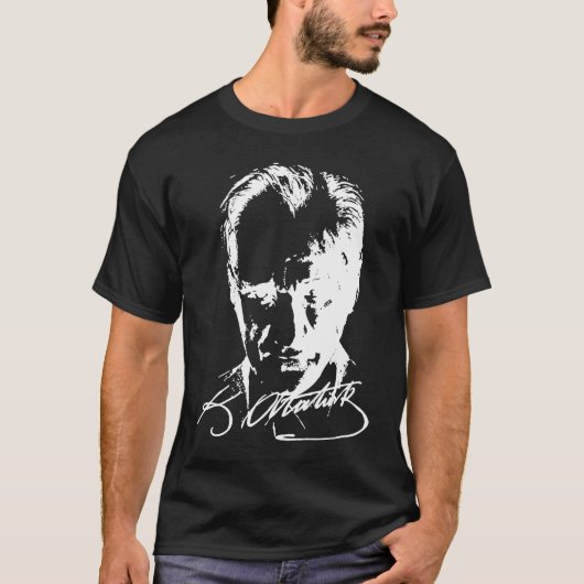 Mustafa Kemal Atatürk Father of Turkey White Tシャツ (正面)