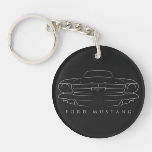 Mustang, car,Porte-clés en acrylique キーホルダー (正面)