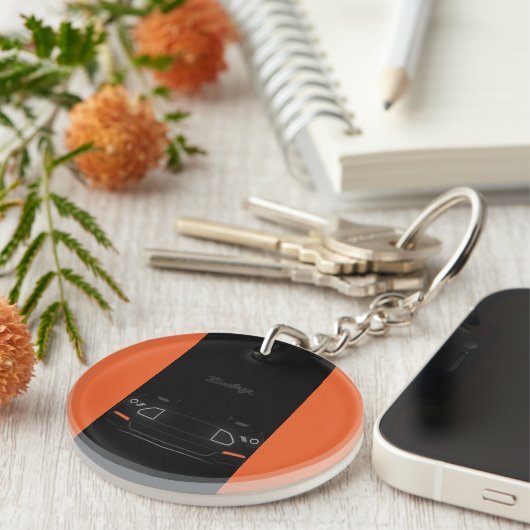 Mustang, car,Porte-clés en acrylique キーホルダー (正面右)