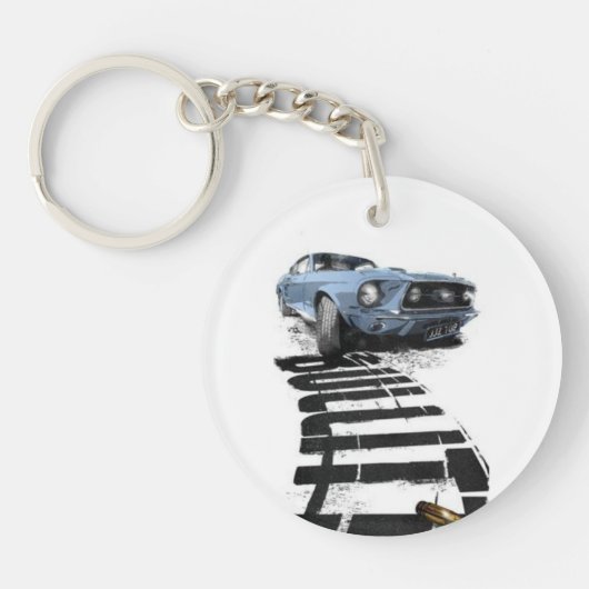 Mustang, car,Porte-clés en acrylique キーホルダー (正面)