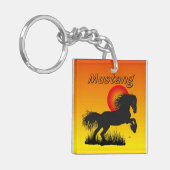 Mustang für Pferdeliebhaber Schlüsselanhänger キーホルダー (正面左)