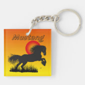 Mustang für Pferdeliebhaber Schlüsselanhänger キーホルダー (裏面)