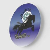 Mustang für Pferdeliebhaber Uhr ラージ壁時計 (傾斜)