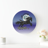 Mustang für Pferdeliebhaber Uhr ラージ壁時計 (ホーム)