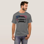 Mustang Musclecar Generation 5 w Flag boy Tシャツ (正面フル)