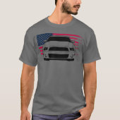 Mustang Musclecar Generation 5 w Flag boy Tシャツ (正面)