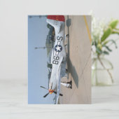 Mustang P-51D航空機 – フラットカード (スタンド正面)