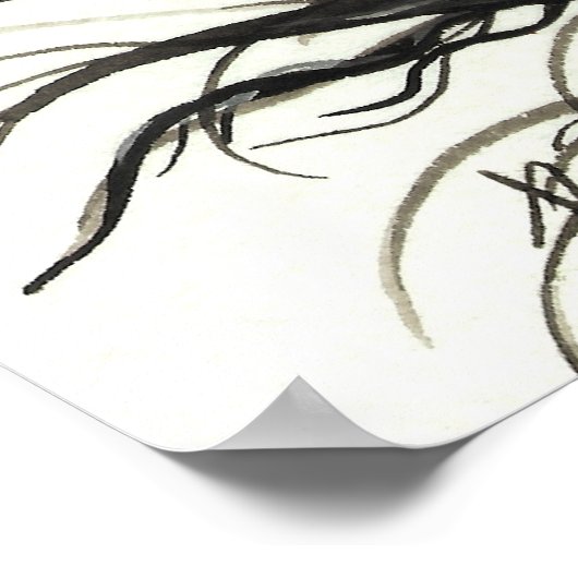 Mustang Pinto Horse by BiHrLe Poster ポスター (角)