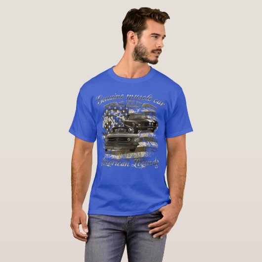 Mustang USA 60s muscle gift Tシャツ (正面フル)