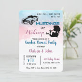 Mustangs or Makeup Gender Reveal Invitation  招待状 (スタンド正面)
