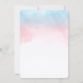 Mustangs or Makeup Gender Reveal Invitation  招待状 (裏面)