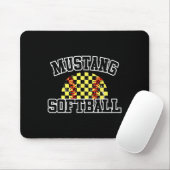 Mustangs Softll Mom Mustangs School Spirit Sports  マウスパッド (マウス)