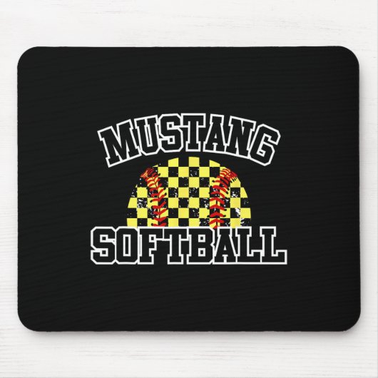 Mustangs Softll Mom Mustangs School Spirit Sports  マウスパッド (正面)