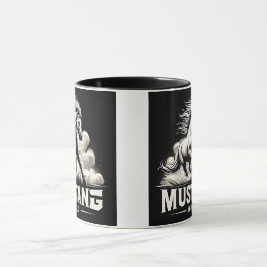 MustangWild Cremello Cup マグカップ (中央)