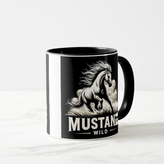 MustangWild Cremello Cup マグカップ (正面右)