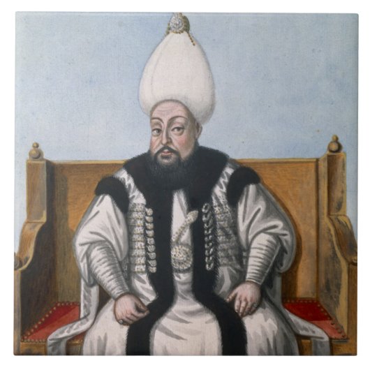 Mustapha IIIの(1717-74年の)サルタン「Serからの1757-74年、 タイル (正面)