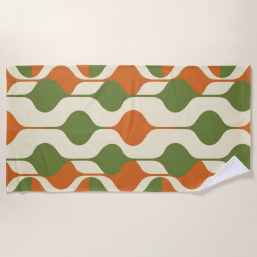 Mustard Bloom ビーチタオル (正面)