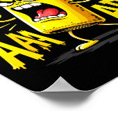 Mustard Bottle Scream Funny Condiment Rap Humor ポスター (角)