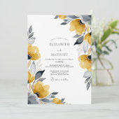Mustard Chic Botanical Wedding 招待状 (スタンド正面)