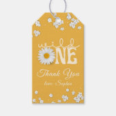 Mustard Daisy Wild One 1st Birthday  ギフトタグ (正面)