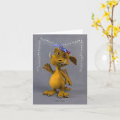 Mustard Dragon カード (黄色い花)