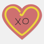 Mustard Heart envelope seal ハートシール (正面)