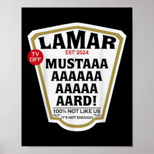 Mustard Lamar Tvオフ使用ハート- Mustard ポスター