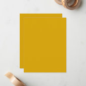 Mustard Yellow ノートカード (正面/裏面インサイチュ)