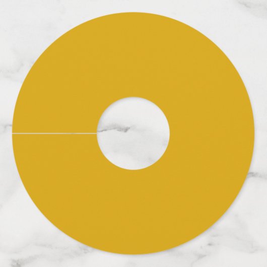 Mustard Yellow ワイングラスタグ (正面)