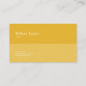 Mustard Yellow Floral Watercolor Geometric Rose 名刺 (裏面)