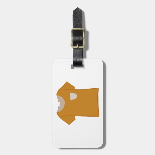 Mustard Yellow Minimalist Top ラゲッジタグ (正面縦)