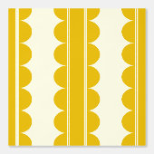 Mustard Yellow Scalloped Wallpaper 壁紙 (正面)
