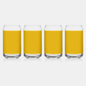 Mustard Yellow Solid Color ガラス缶 (裏面)
