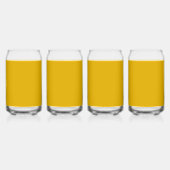 Mustard Yellow Solid Color ガラス缶 (正面)
