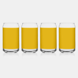 Mustard Yellow Solid Color ガラス缶