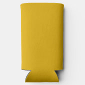 Mustard Yellow Solid Color スリム缶クーラー (裏面)