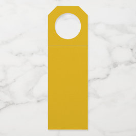 Mustard Yellow Solid Color ボトルネックタグ