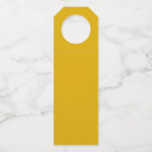 Mustard Yellow Solid Color ボトルネックタグ (裏面)