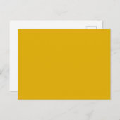 Mustard Yellow Solid Color ポストカード (正面/裏面)