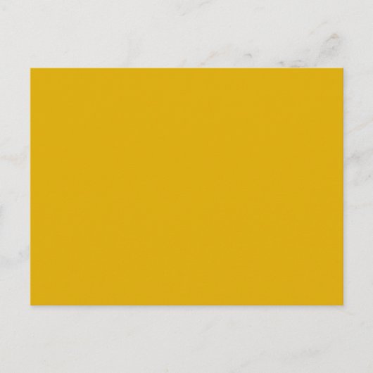 Mustard Yellow Solid Color ポストカード (正面)